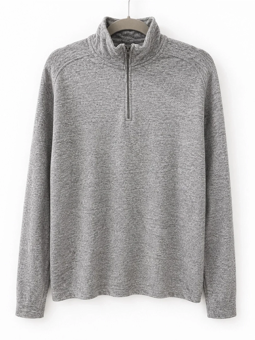 J. Crew Men’s Half-Zip Knit Sweater in Taupe